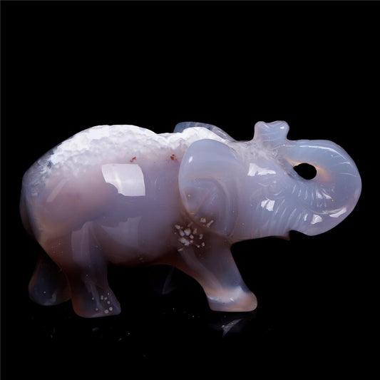 druzy agate elephant