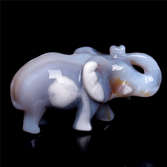 druzy agate elephant