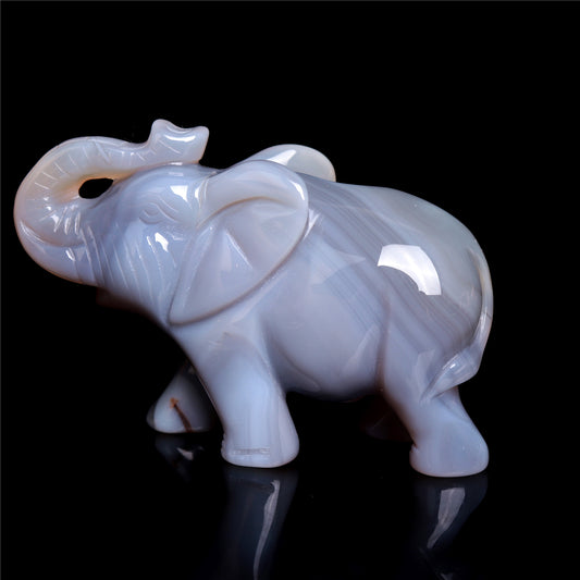 druzy agate elephant