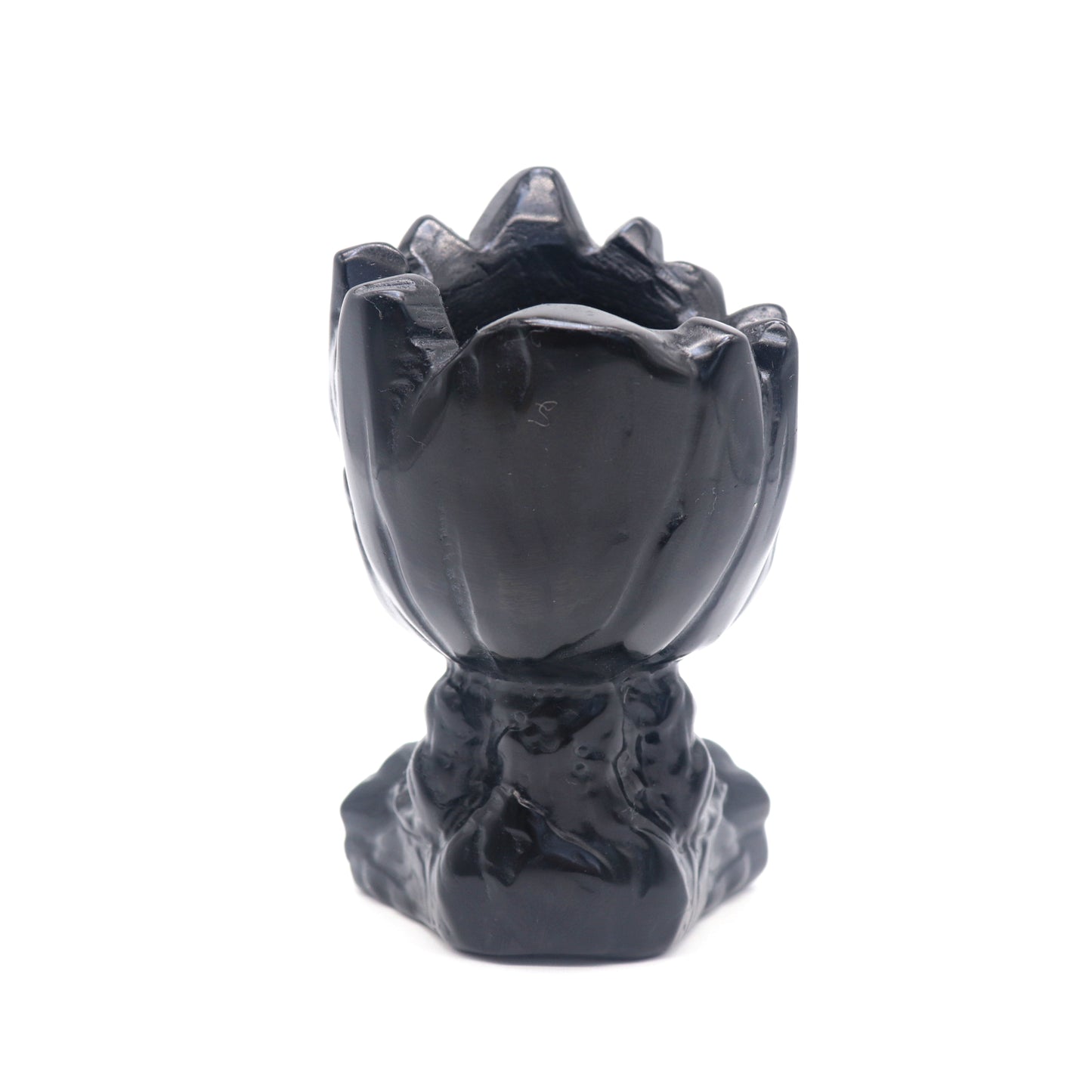 Carved Black Obsidian Crystal Groot Sculpture Healing Decorate Gift