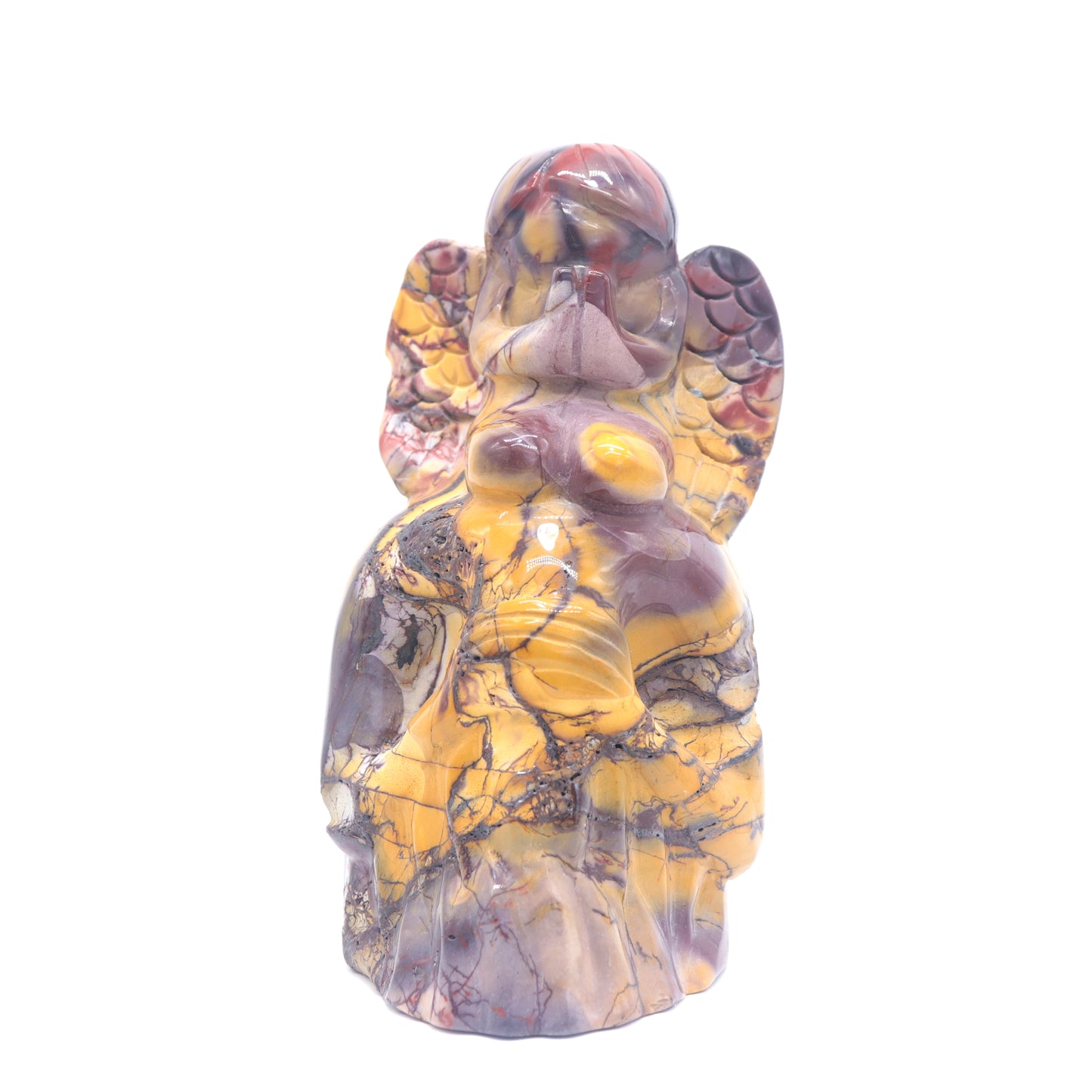 5.6" Natural Mookaite Jasper Fairy Skull Sculpture, Crystal Healing Quartz skulls