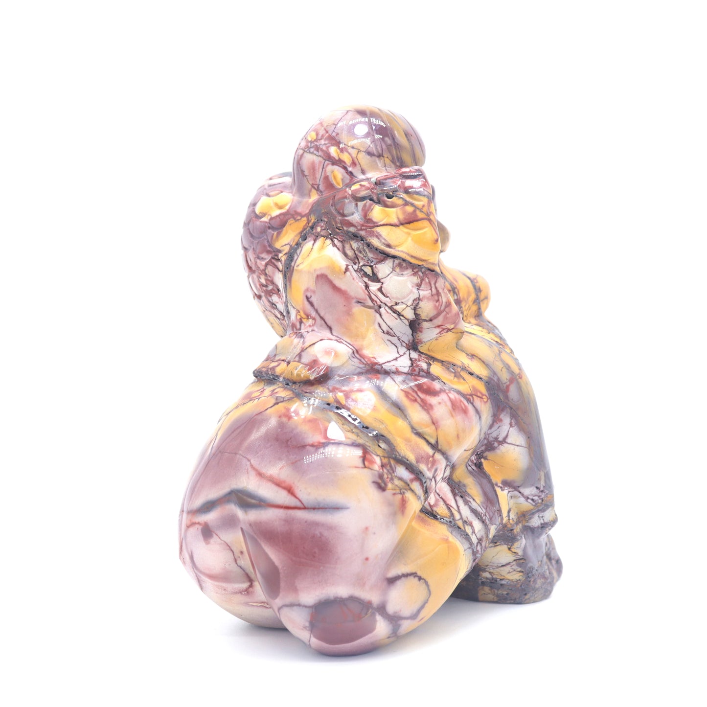 5.6" Natural Mookaite Jasper Fairy Skull Sculpture, Crystal Healing Quartz skulls