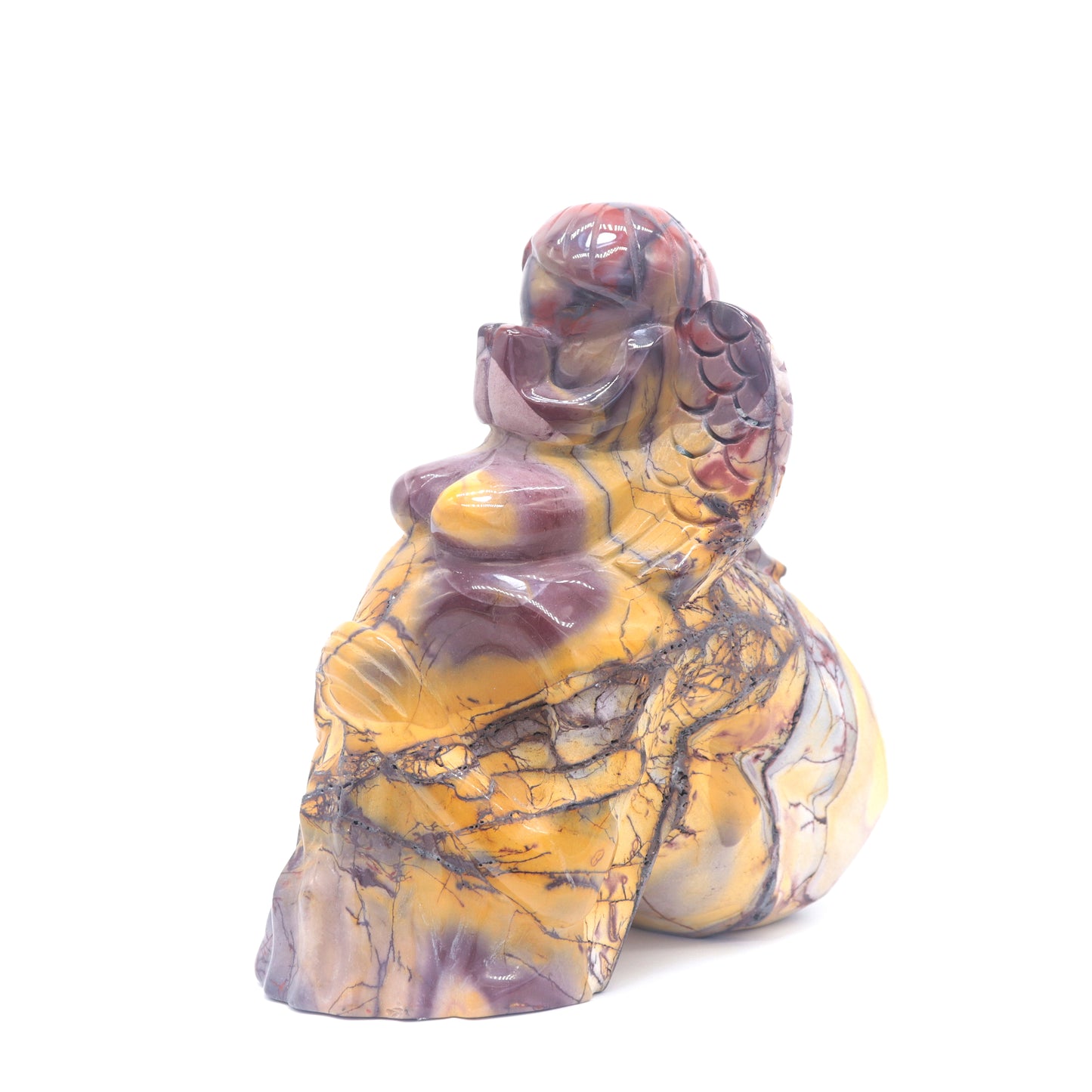 5.6" Natural Mookaite Jasper Fairy Skull Sculpture, Crystal Healing Quartz skulls