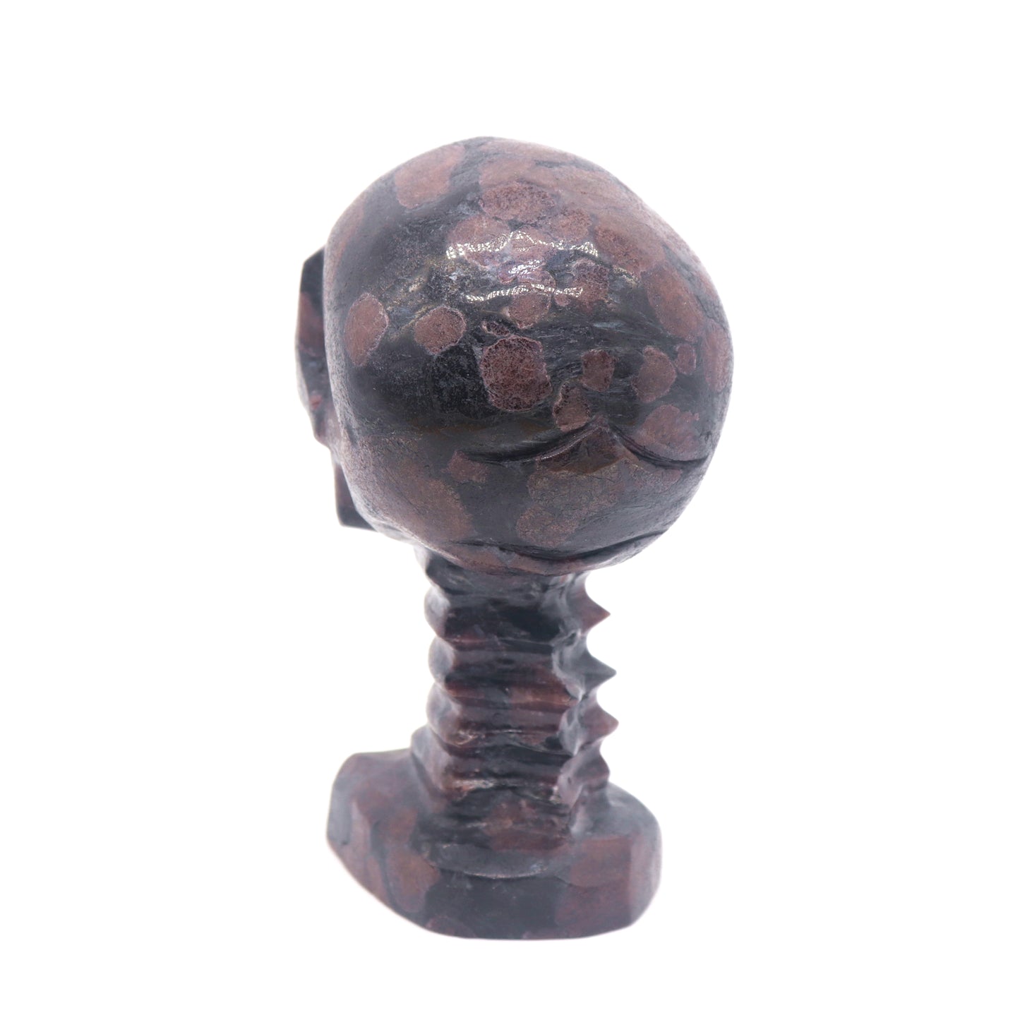 5.3" Natural Garnet Skull Figurine Crystal Carved Healing Reiki