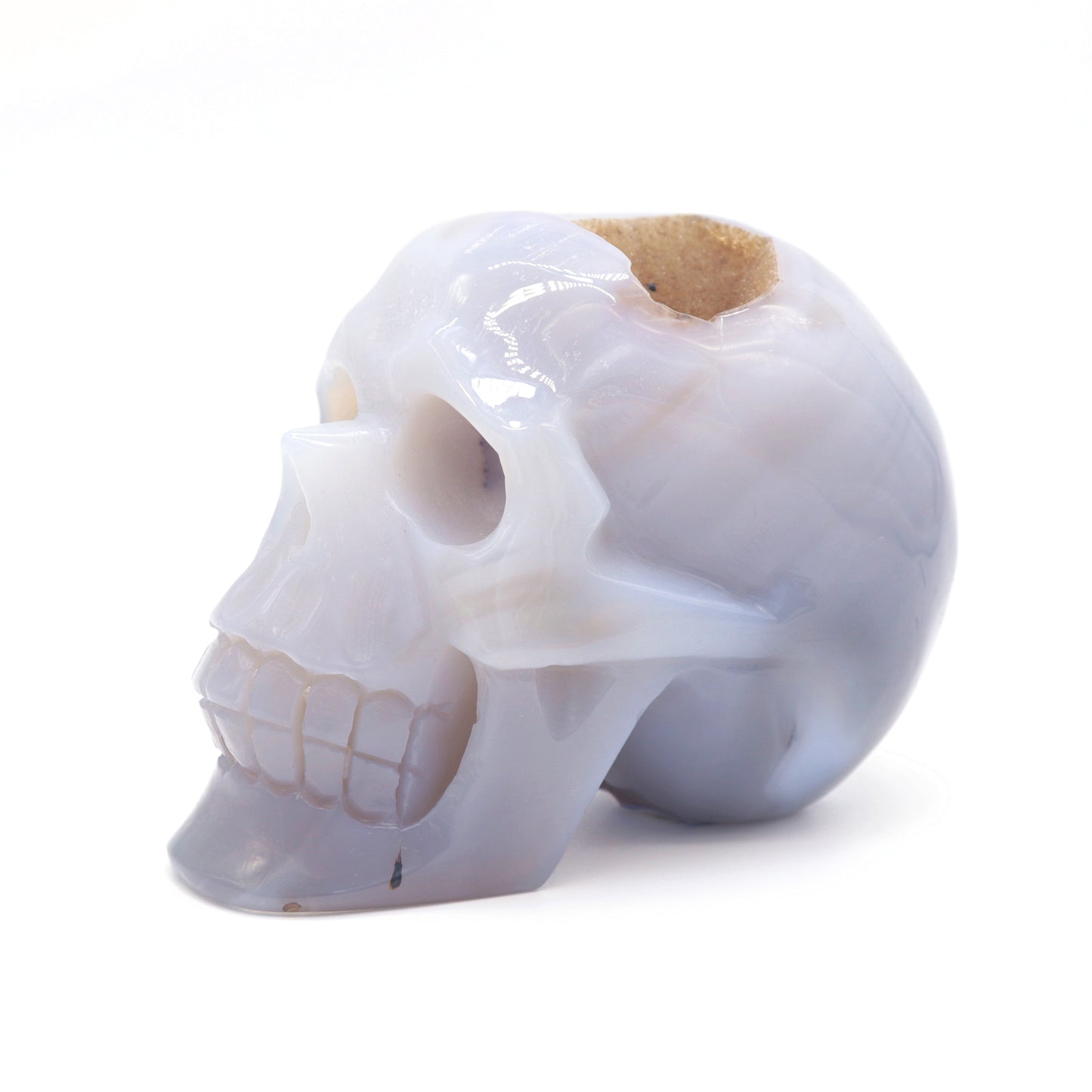 druzy crystal skull