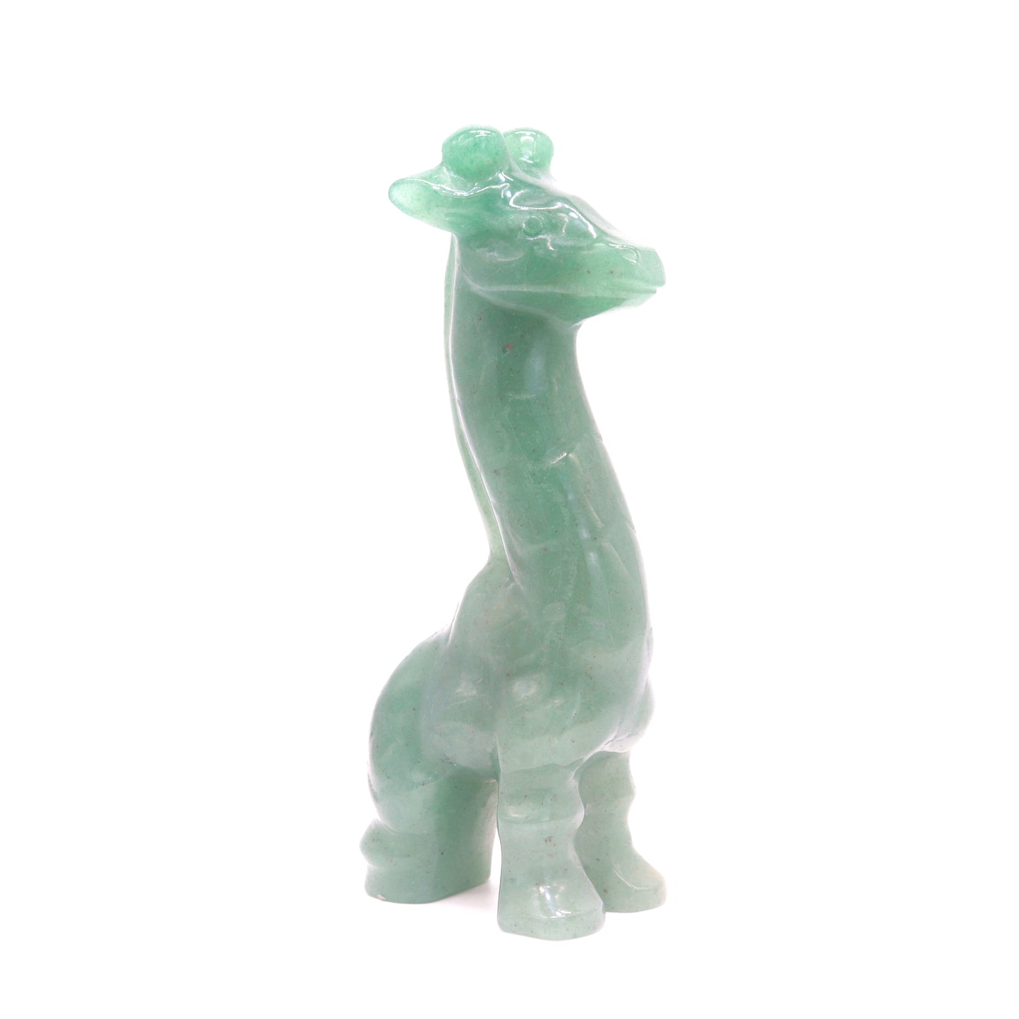 5.5" Natural Green Aventurine Giraffe Crystal Animal Statues Quartz Healing Decor Reiki