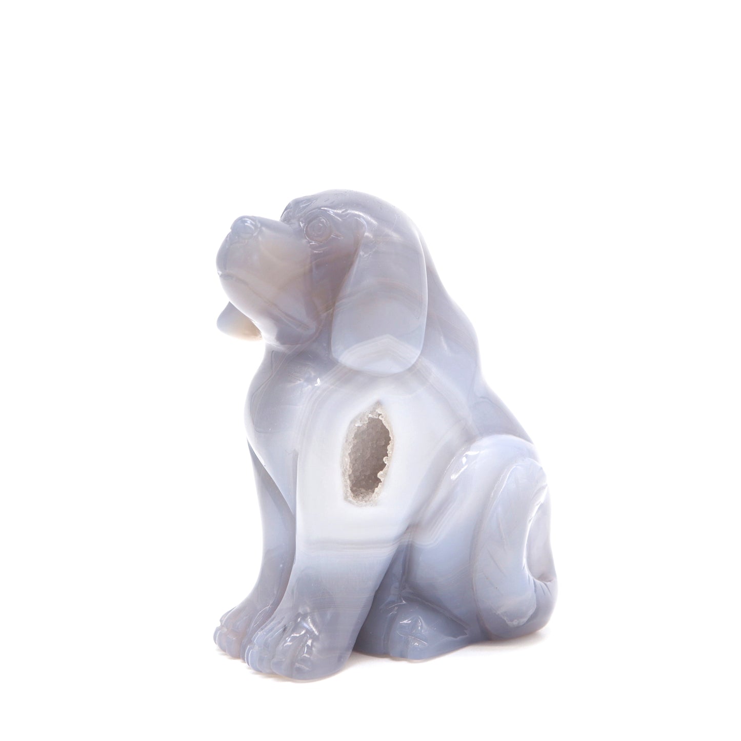 crystal dog sculpture