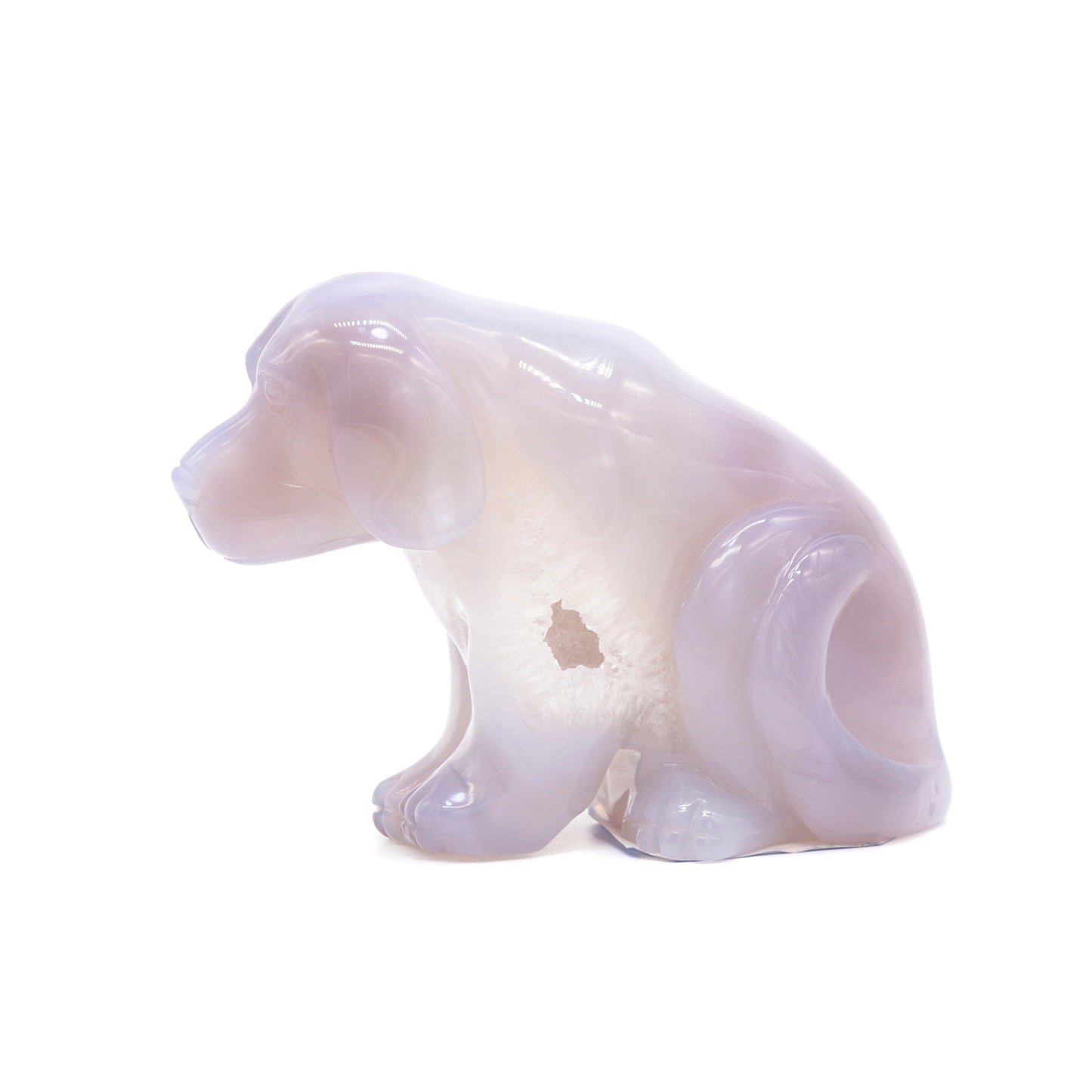 crystal dog sculpture