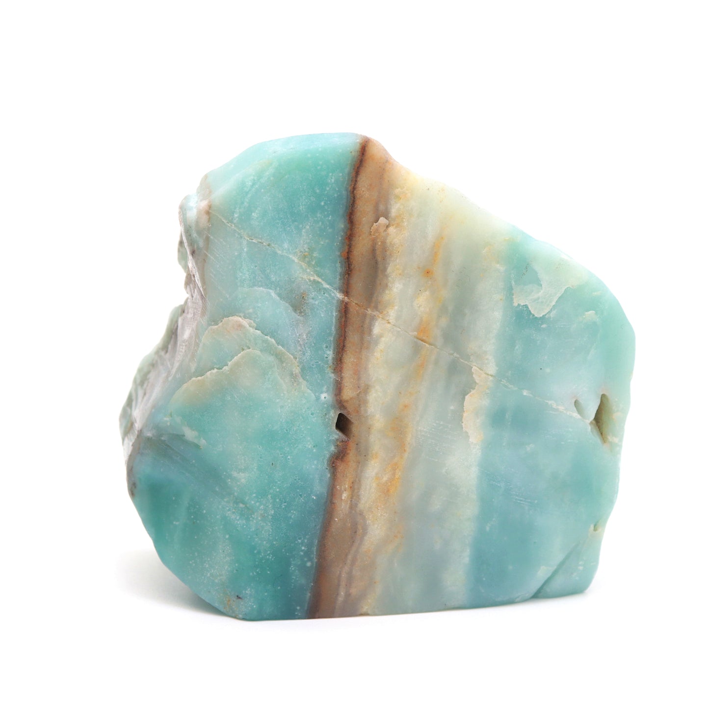 3.5" Natural Amazonite Butterfly Caribbean Calcite Figurine Crystal Healing Quartz