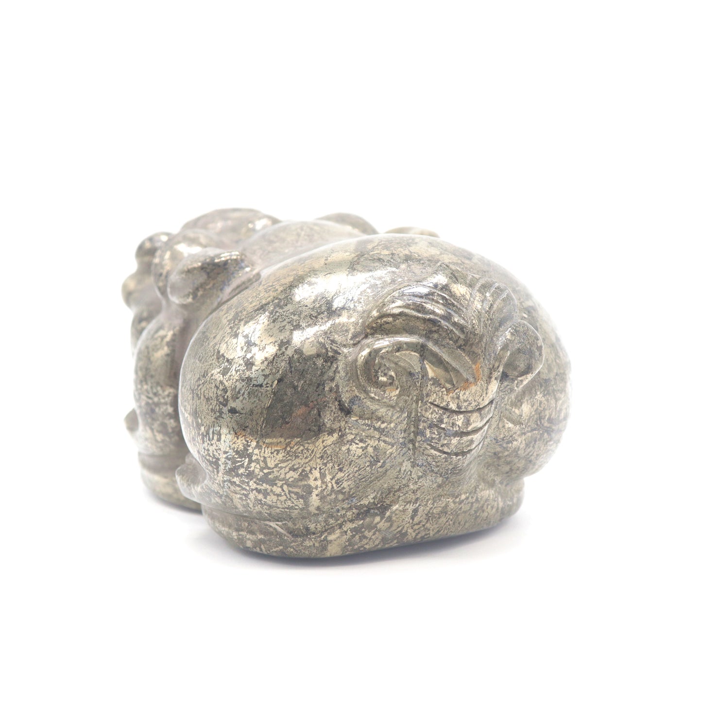 4.3lb Carved Pyrite Pixiu Figurine Crystal Healing Decorate Gift
