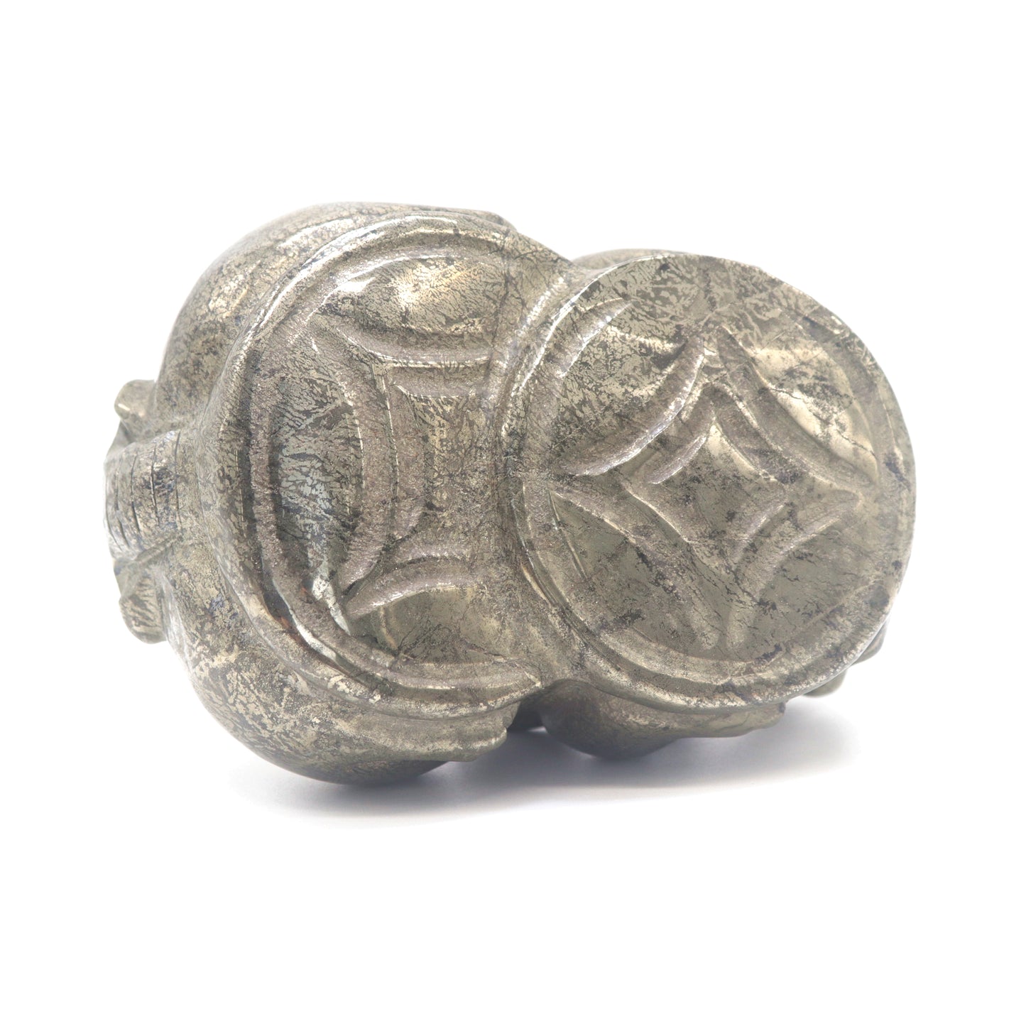 4.3lb Carved Pyrite Pixiu Figurine Crystal Healing Decorate Gift