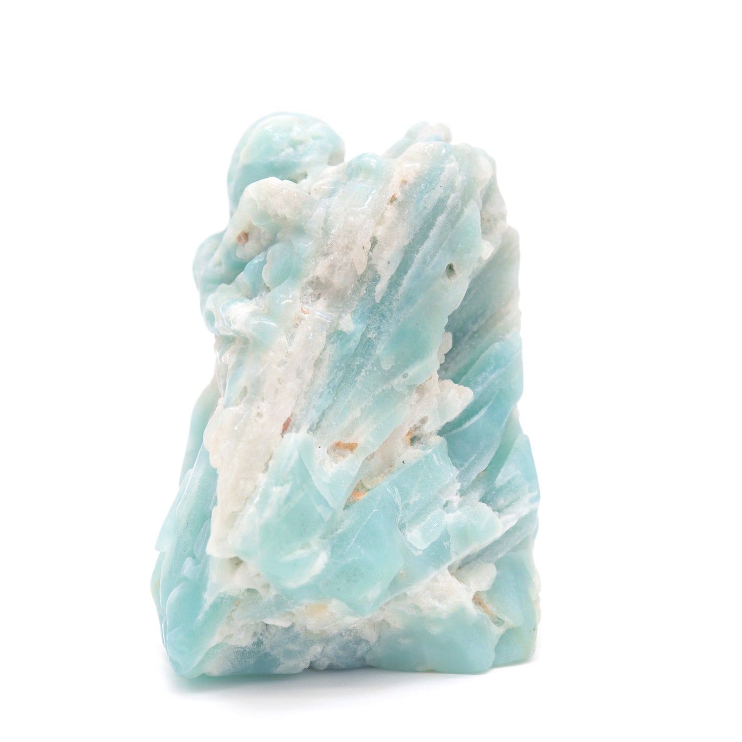 3.5" Natural Amazonite Octopus Caribbean Calcite Figurine Crystal Healing Quartz
