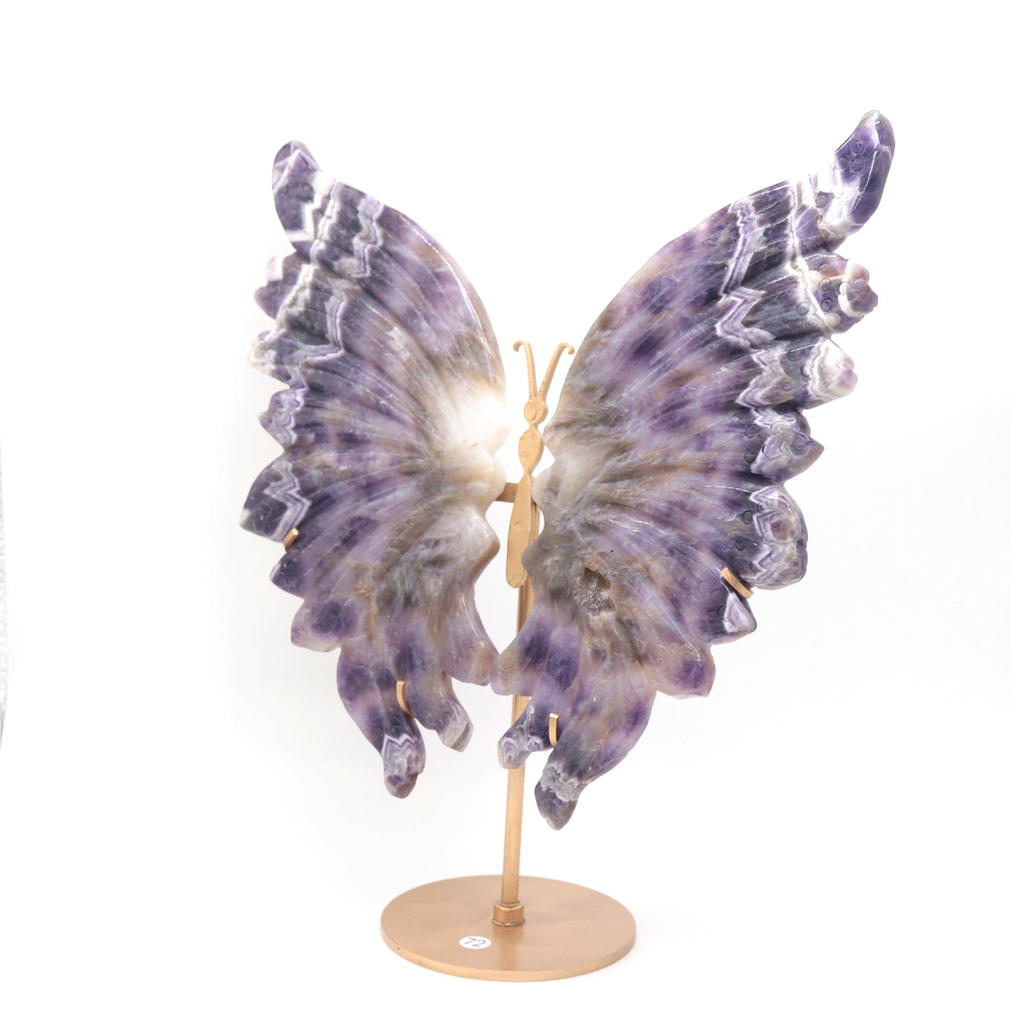 Natural Dream Amethyst Crystal Butterfly wings Quartz Healing + stand 1pc
