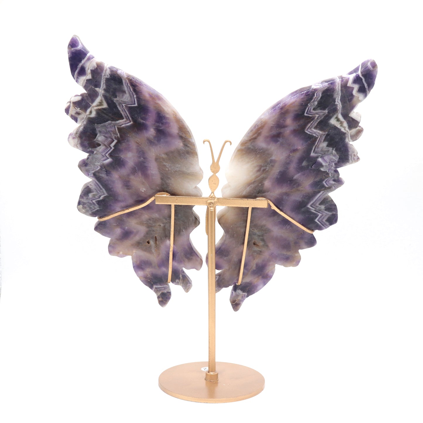 Natural Dream Amethyst Crystal Butterfly wings Quartz Healing + stand 1pc