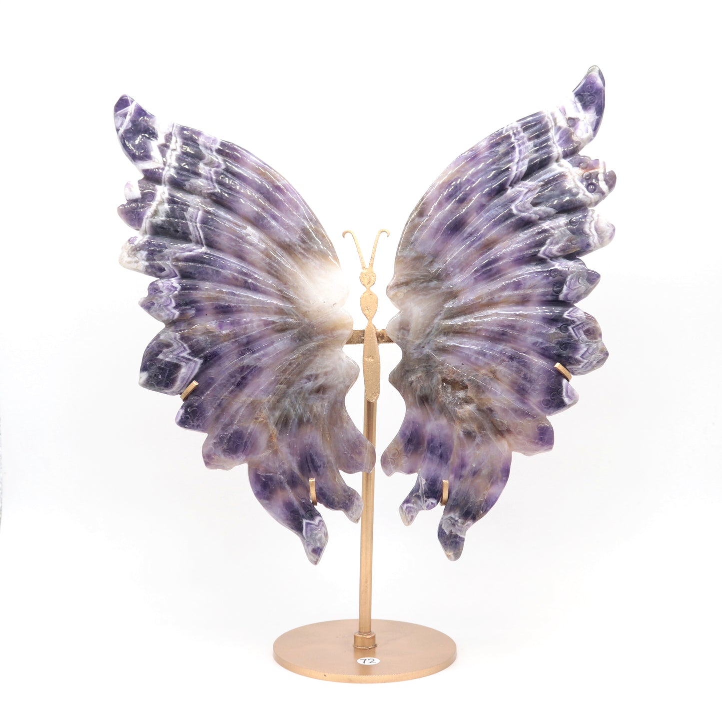 Natural Dream Amethyst Crystal Butterfly wings Quartz Healing + stand 1pc