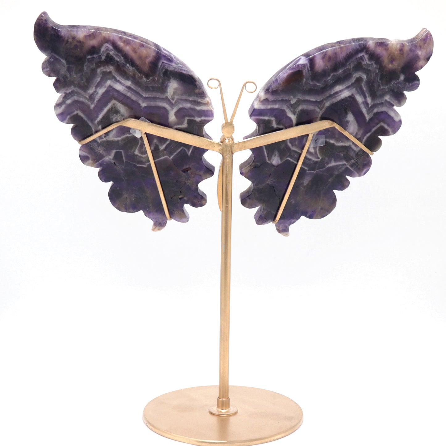 Natural Dream Amethyst Crystal Butterfly wings Quartz Healing + stand 1pc
