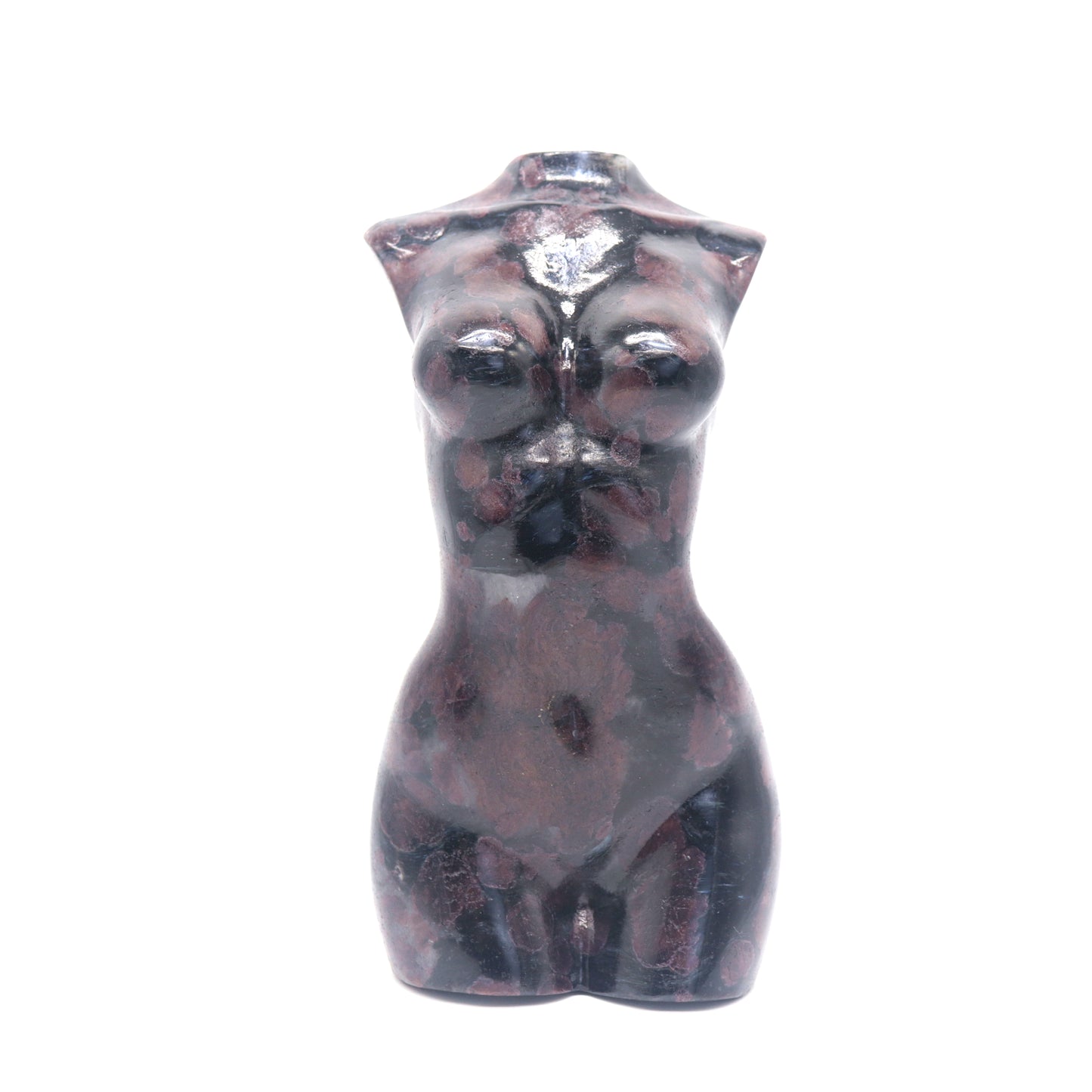 6.5" Natural Garnet Female Body Crystal Goddess Model Quartz Beauty Home Office decor