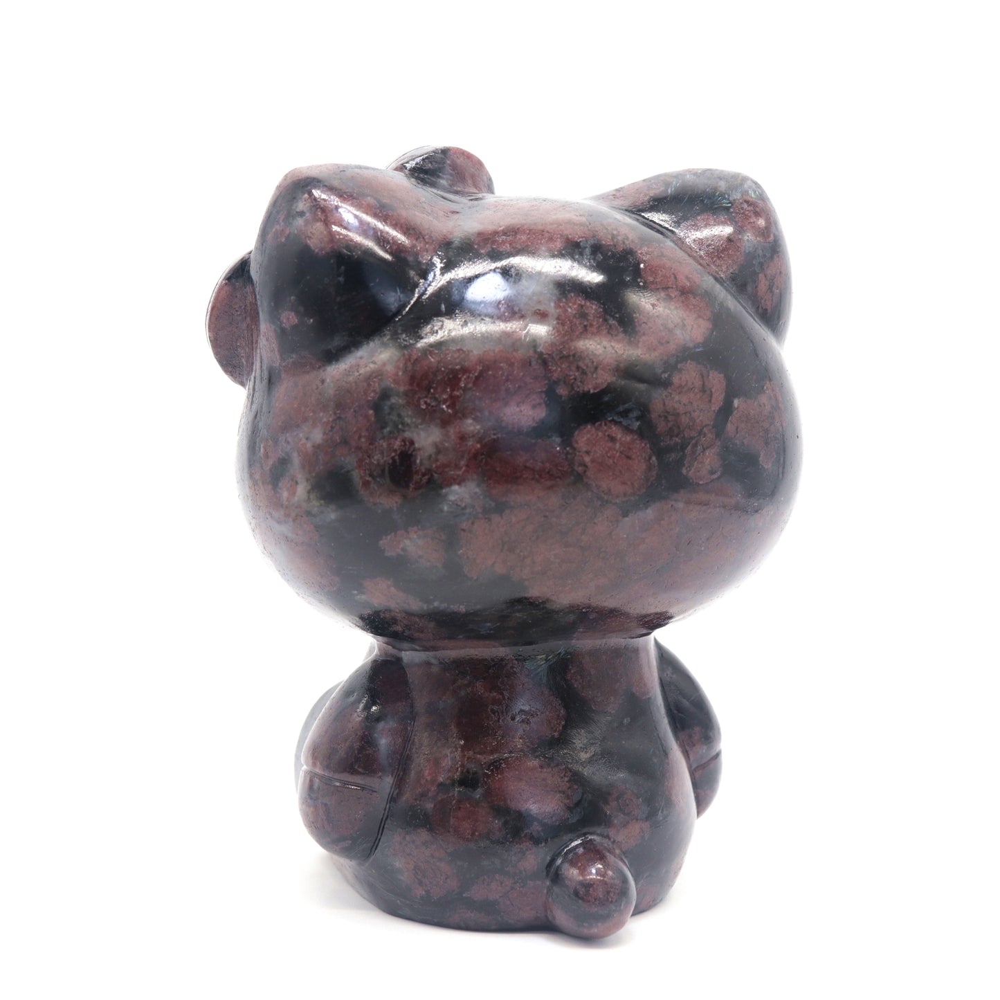 4.3lb Carved Garnet Crystal Hello Kitty Quartz Cat Reiki Gift