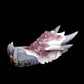 10" Agate Amethyst Cluster Hand Carved Dragon Head Sculpture, Crystal Healing - crystaltreasure