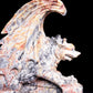 10" Crazy Lace Agate Carved Dragon Sculpture Realistic Crystal Healing Quartz Decor - crystaltreasure