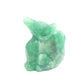 1.9lb HandCarved Green Fluorite Nine Tail Fox Crystal Healing Quartz Reiki - crystaltreasure