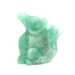 1.9lb HandCarved Green Fluorite Nine Tail Fox Crystal Healing Quartz Reiki - crystaltreasure