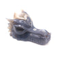 5.5" Hand Carved Druzy Agate Dragon Head Figurine Crystal Healing Reiki