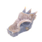 6.5" Hand Carved Druzy Agate Dragon Head Sculpture Crystal Healing Reiki