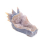 6.5" Hand Carved Druzy Agate Dragon Head Sculpture Crystal Healing Reiki