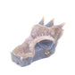 6.5" Hand Carved Druzy Agate Dragon Head Sculpture Crystal Healing Reiki