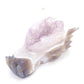 6.5" Hand Carved Agate Amethyst Geode Dragon Head Sculpture Druzy Crystal Healing Reiki
