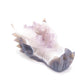 6.5" Hand Carved Agate Amethyst Geode Dragon Head Sculpture Druzy Crystal Healing Reiki