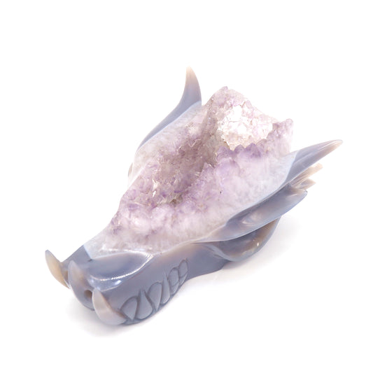 amethyst agate dragon head