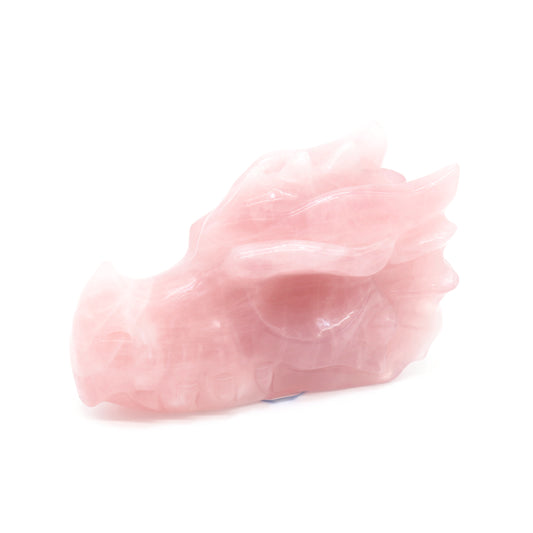 rose quartz dragon head