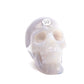 3" HandCarved Druzy agate Skull Crystal Healing Quartz Reiki skulls