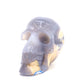 3.3" HandCarved Druzy agate Skull Crystal Healing Quartz Reiki skulls