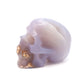 3.5" HandCarved Druzy agate Skull Crystal Healing Quartz Reiki skulls