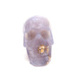 3.5" HandCarved Druzy agate Skull Crystal Healing Quartz Reiki skulls