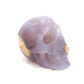 3.5" HandCarved Druzy agate Skull Crystal Healing Quartz Reiki skulls