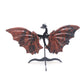 Natural Red Obsidian Dragon wings Crystal Healing + stand 1pc