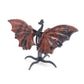 Natural Red Obsidian Dragon wings Crystal Healing + stand 1pc