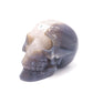 4" HandCarved Druzy agate Skull Crystal Healing Quartz Reiki Decorate Gift