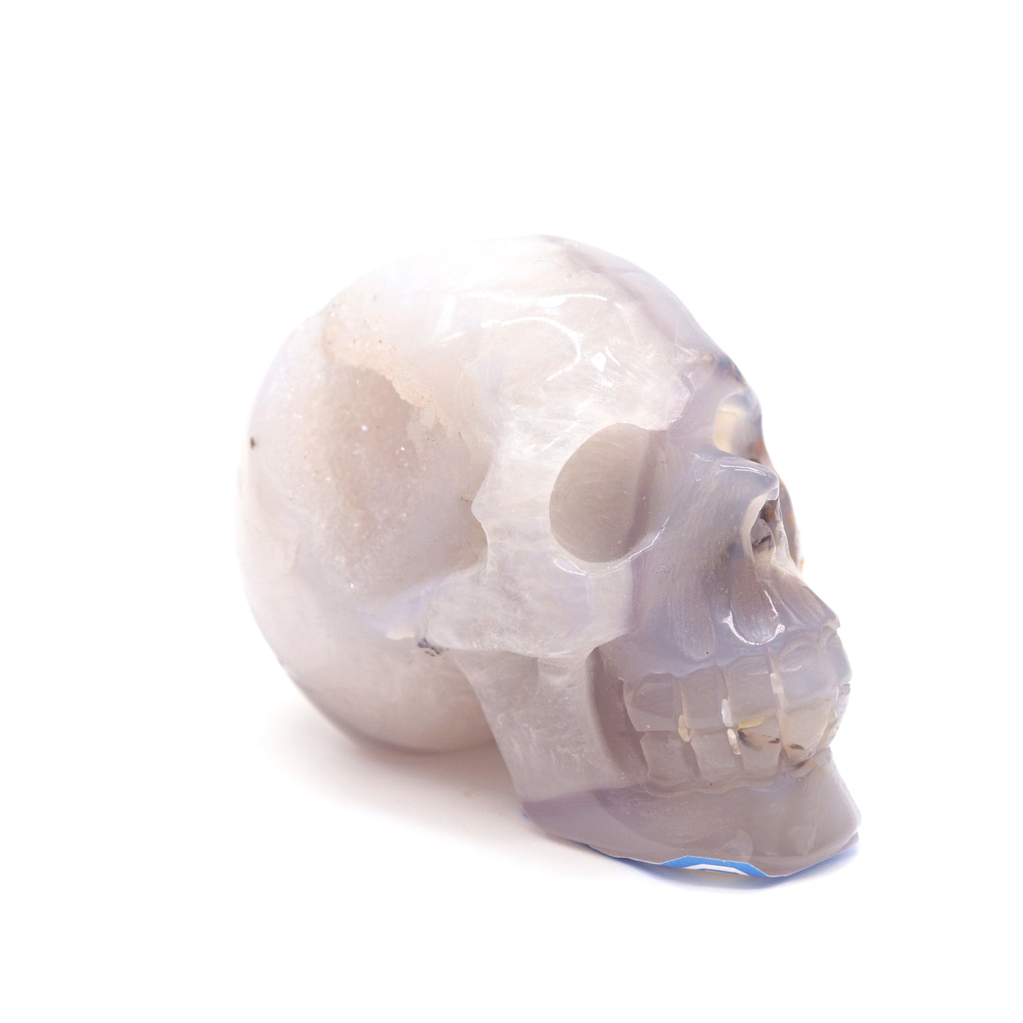 druzy agate skull