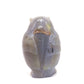 4.2" HandCarved Druzy agate Owl Crystal Healing Quartz Reiki Decorate Gift