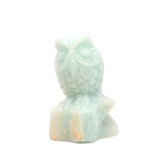 crystal owl sculpture