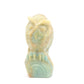 4.1" HandCarved Amazonite Crystal Owl Caribbean Calcite Quartz Gift