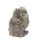 3.9" HandCarved Dragon Blood Stone Owl Crystal Healing Quartz Reiki Decorate Gift