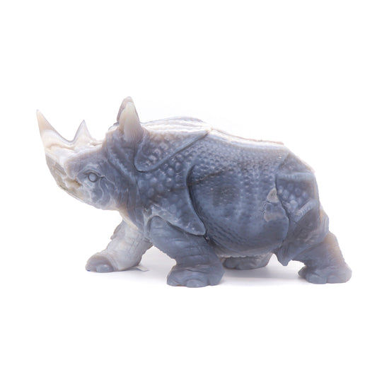 crystal rhino sculpture