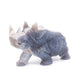 8" HandCarved Druzy agate Crystal Rhino Reiki Decorate Gift