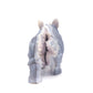 8" HandCarved Druzy agate Crystal Rhino Reiki Decorate Gift
